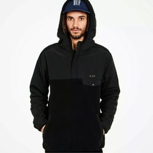 Huf black pullover mens large